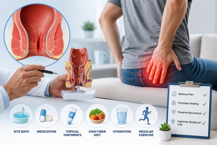 Dr. Samrat Jankar providing advanced fissure treatment in Pune for patients suffering from anal fissure pain